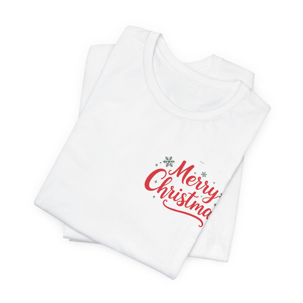 Personalized Baby Photo Christmas T-Shirt — Custom Holiday Tee with Santa Hat & Snowflakes