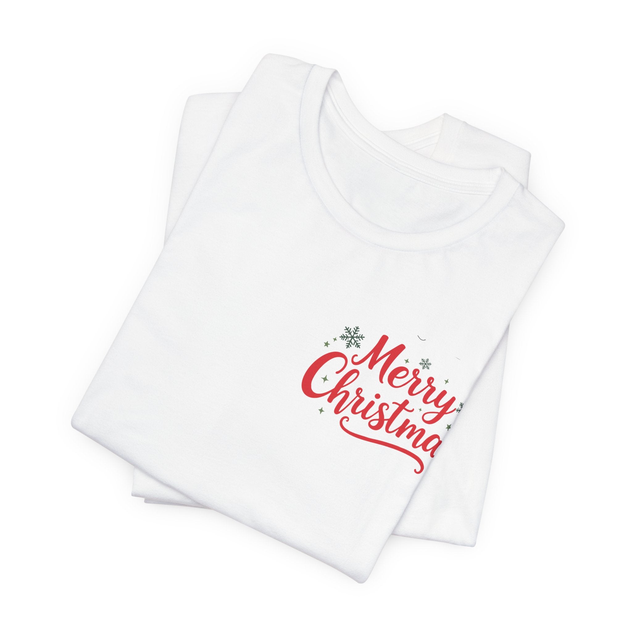 Personalized Baby Photo Christmas T-Shirt — Custom Holiday Tee with Santa Hat & Snowflakes