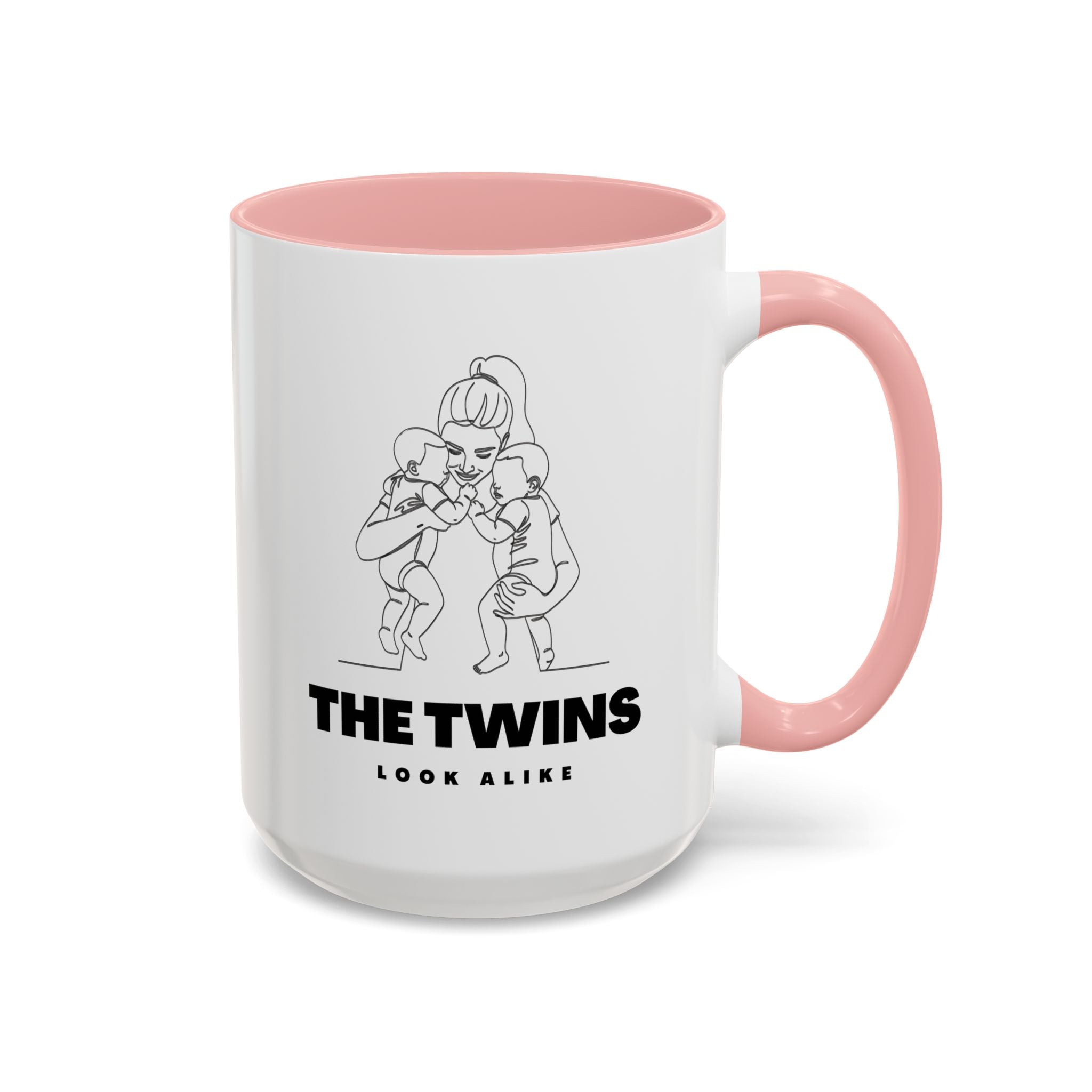 The Twins Look Alike Accent Coffee Mug — Funny Matching Twin Parents Gift
