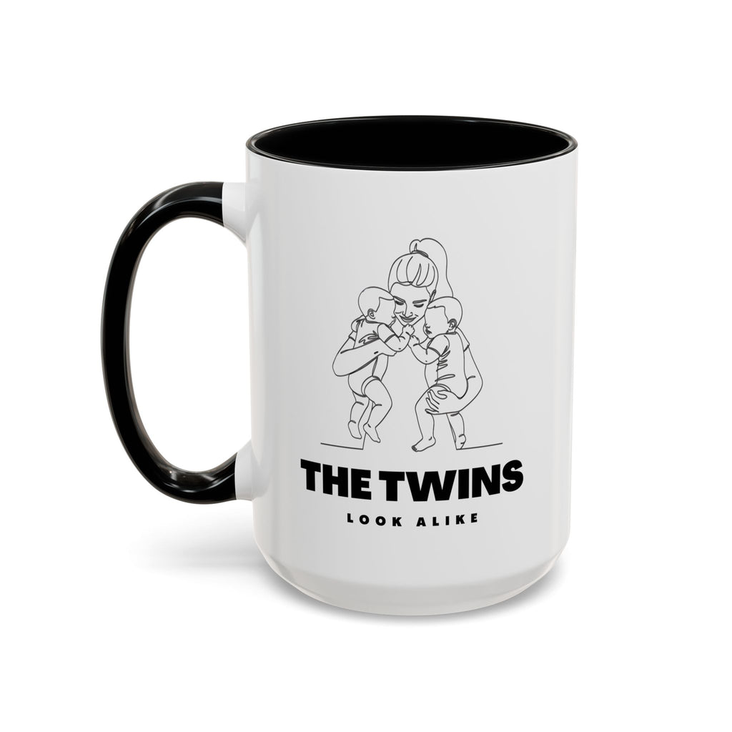 The Twins Look Alike Accent Coffee Mug — Funny Matching Twin Parents Gift