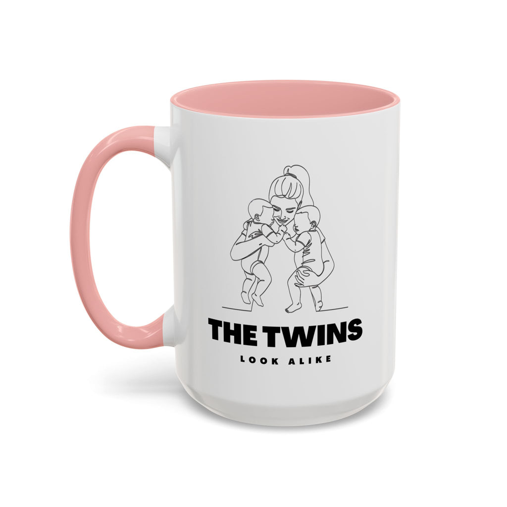 The Twins Look Alike Accent Coffee Mug — Funny Matching Twin Parents Gift