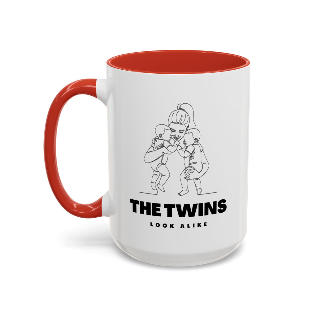 The Twins Look Alike Accent Coffee Mug — Funny Matching Twin Parents Gift