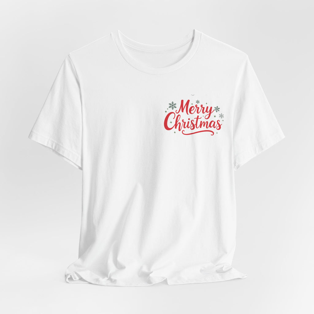 Personalized Baby Photo Christmas T-Shirt — Custom Holiday Tee with Santa Hat & Snowflakes