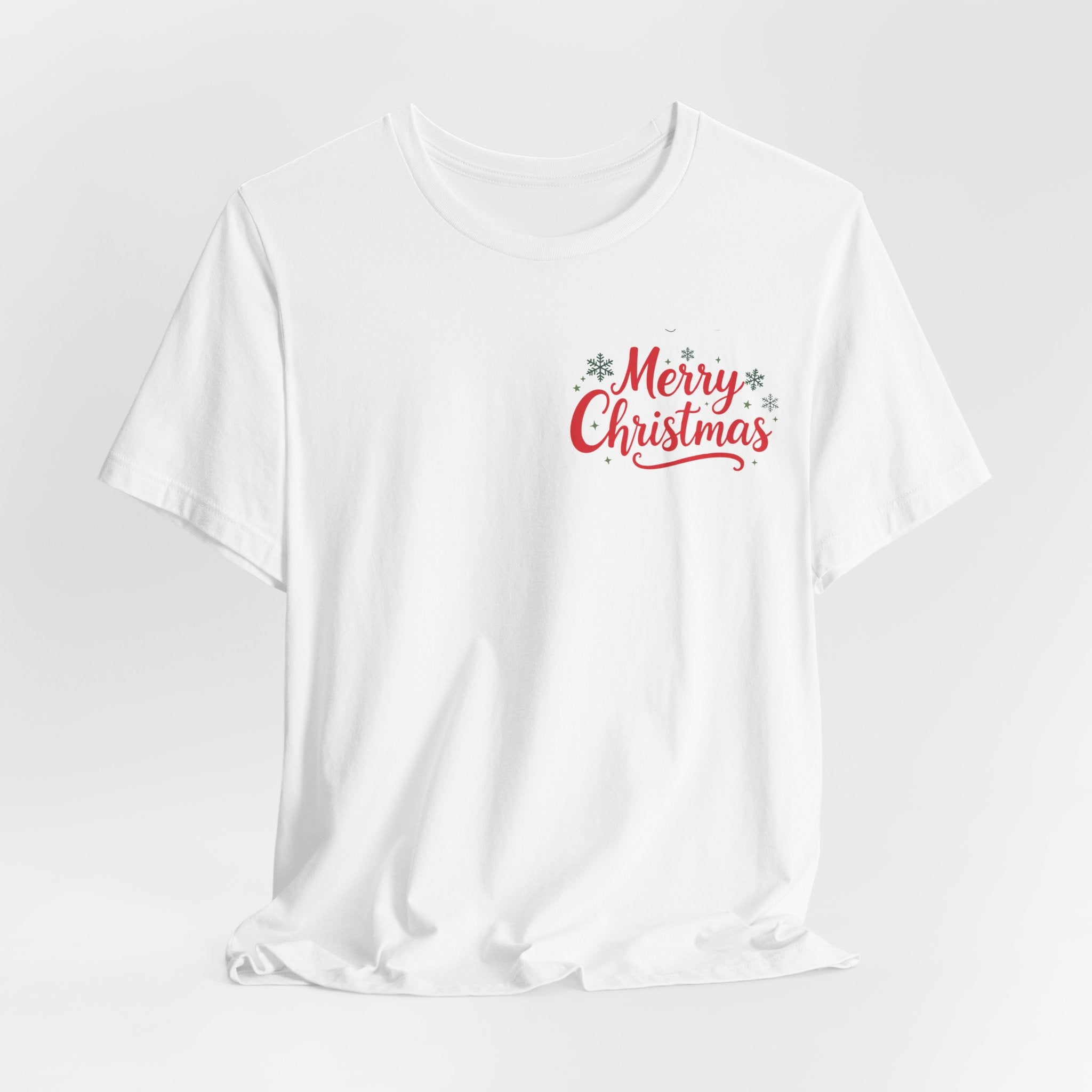 Personalized Baby Photo Christmas T-Shirt — Custom Holiday Tee with Santa Hat & Snowflakes