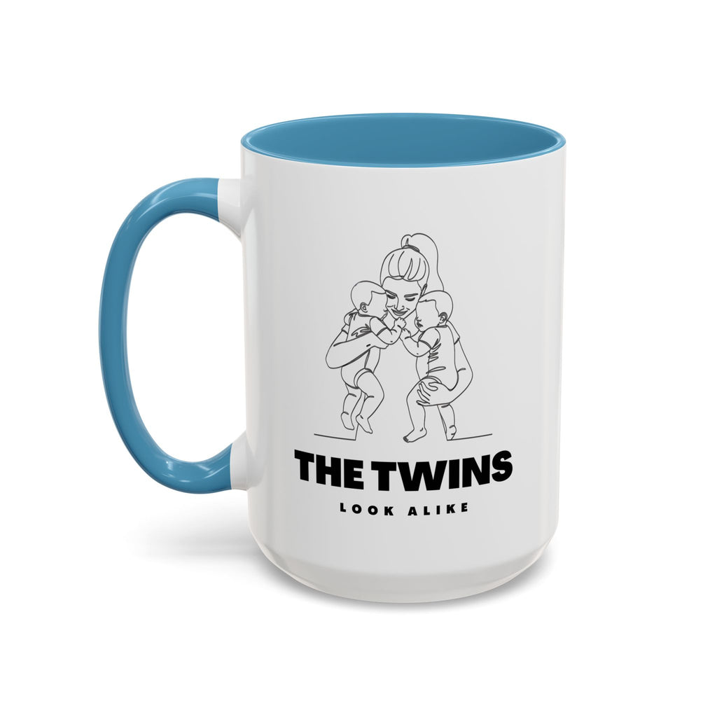 The Twins Look Alike Accent Coffee Mug — Funny Matching Twin Parents Gift